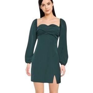 Abercrombie & Fitch Long-Sleeve Draped
Bodice Mini Dress